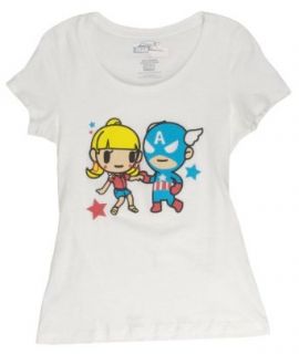 Tokidoki Lets Dance Captain America Tee Shirt Women (X Large) at  Womens Clothing store