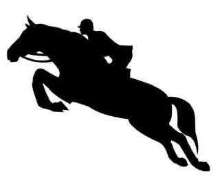 Jumping Horse silhouette   12"W x 10"H   Peel and Stick Wall Decal by Wallmonkeys   Wall Decor Stickers
