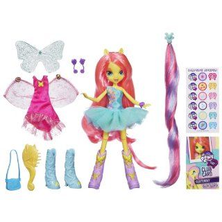 My Little Pony Equestria Girls   Fluttershy Doll with Accessory: Toys & Games