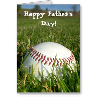 Happy Father's Day Baseball greeting card