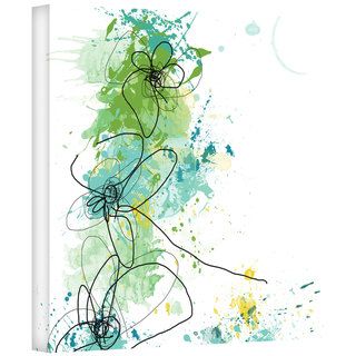 Jan Weiss 'Green Botanica' Gallery Wrapped Canvas ArtWall Canvas