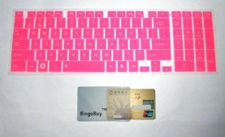 Silicone Keyboard Protector Skin Cover for Toshiba Satellite C855 C855D C870 C875 C875D (if your "enter" key looks like "7", our skin can't fit) (Light Pink): Computers & Accessories