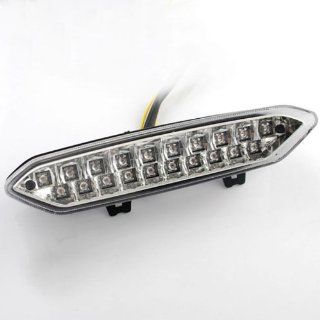1x Direct Fit Custom Clear Lens Super Bright 20 LED Integrated Running Brake Stop Taillight Tail Light Turn Signal Blinker For Yamaha YZF R1 02 03: Automotive