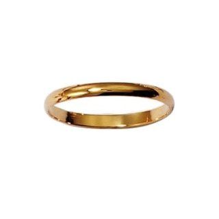 So Chic Schmuck   Ring Trauring Fingerring 2 mm Gelbgold Plattiert   Gre 56: Schmuck