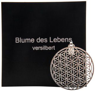 Berk P 225 S Symbol Schmuck   Blume des Lebens Versicherung mit 19 Swarovski Elements: Küche & Haushalt