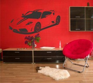 Wandtattoo Auto "Ferrari F430 Scuderia", 140x68 + Rakel von mldigitaldesign: Küche & Haushalt