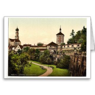 Am Rothen Thor (i.e. Roten Tor), Augsburg, Bavaria Greeting Cards