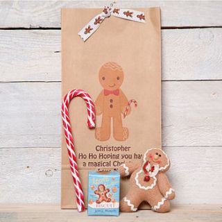 christmas gingerbread sweet gift bag by red berry apple