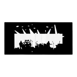 Band On Stage Concert Silhouette B&W 3 Ring Binder