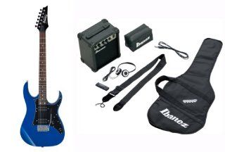 Ibanez IJRG200 BL Jumpstart Set E Gitarre (Amp, Gigbag, Gurt, Kabel, Plektren, Zubehrtasche) blau: Musikinstrumente