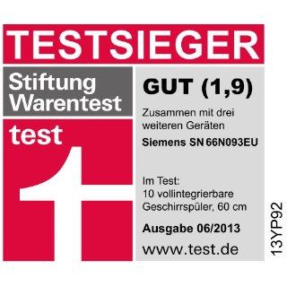 Siemens SN66N093EU vollintegrierbarer Geschirrspler / Einbau / A++ A / 14 Magedecke / 60 cm / Startzeitvorwahl / Restzeit Anzeige: Elektro Grogerte