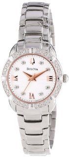 Bulova Women's 96R176 Diamond Set Case Watch: Bulova: Watches