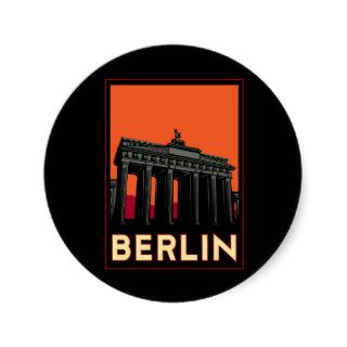 berlin germany oktoberfest art deco retro travel sticker