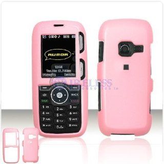 Soft RUBBER FEEL Soft Pink Case Cover for Brand LG LX260 LX 260 Rumor Protective Cell Phone Hard SNAP ON: Cell Phones & Accessories