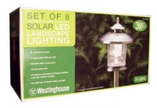 Westinghouse Set of 8 Landscape Lights in Stainless Steel 545388 : Landscape Path Lights : Patio, Lawn & Garden