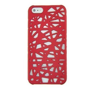 Ebest   Red Cell Phone Hard Case for Apple iPhone 5, Bird Nest Cut Out Design: Cell Phones & Accessories