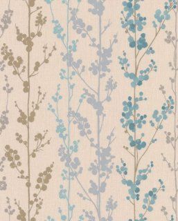 Graham & Brown 30 254 Serenity Collection Wallpaper, Berries, Teal    