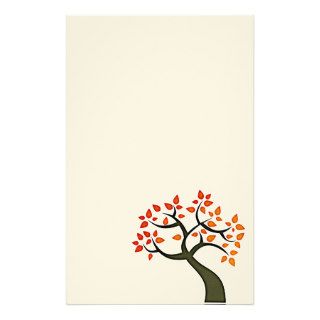 Stationary  tree stationery design