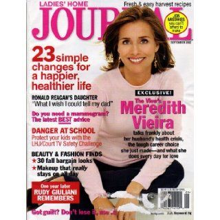 Meredith Vieira Cover Ladies' Home Journal Magazine September 2002: Books