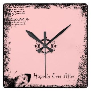 Vintage Inspired Love Quote Wall Clock Wall Clocks