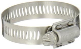 Breeze Power Seal Stainless Steel Hose Clamp, Worm Drive, SAE Size 28, 1 5/16" to 2 1/4" Diameter Range, 1/2" Bandwidth (Pack of 10): Industrial & Scientific