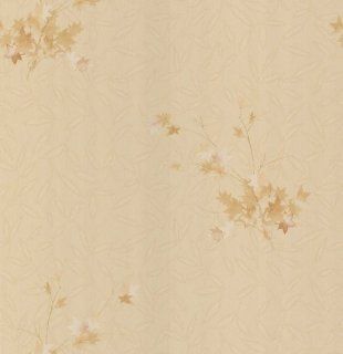 Brewster 261 61842 Parkview Designs For Your Bath Maple Leaf Branch Wallpaper, 20.5 Inch by 396 Inch, Gold    