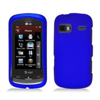 Aimo Wireless LGLM272PCLP002 Rubber Essentials Slim and Durable Rubberized Case for LG Rumor Reflex/Freedom/Converse/Expression C395   Retail Packaging   Blue: Cell Phones & Accessories
