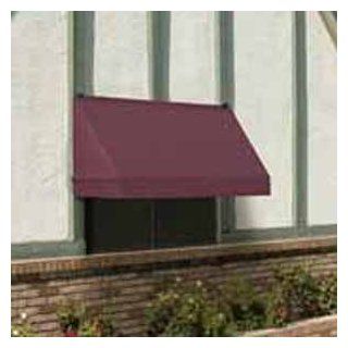 Fully Retractable Classic Awning in UV Resistant Fabric   8 Feet Width (Burgundy) : Patio Awnings : Patio, Lawn & Garden