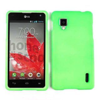 For Lg Optimus G (cdma) Ls 970 Neon Light Green Rubber Spray Hard Phone Case Accessories: Cell Phones & Accessories