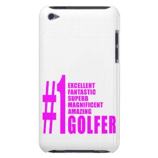 Girls Golf Golfers : Pink Number One Golfer Barely There iPod Case