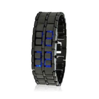 2013 fashion blue light led watch with alloy material LED mens watch: Watches