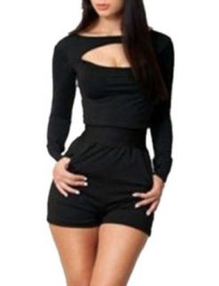 Sexy Women Long Sleeve Party Clubwear Cocktail Evening Dress Bodycon Jumpsuits at  Womens Clothing store: