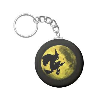 Flying Witch Halloween Keychain