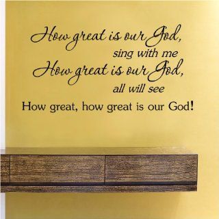 How great is our God sing with meVinyl Wall Decals Quotes Sayings Words Art Decor Lettering Vinyl Wall Art Inspirational Uplifting : Nursery Wall Decor : Baby