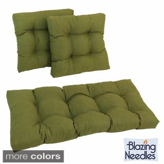 Set Of Three All weather Uv resistant Acrylic Squared Outdoor Settee Group Cushions