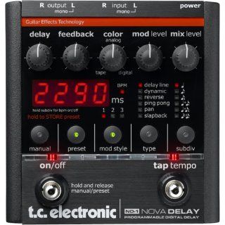 T C Electronic ND 1 Nova Delay Stereo Digital Delay Pedal: Musical Instruments