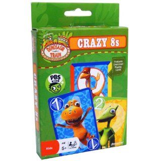 DINOSAUR TRAIN   CRAZY 8s   Features Oversized Playing Cards   PBS KIDS  AGE 5+: Toys & Games
