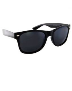 Polarized Vintage Wayfarer Retro Sunglasses Unisex W109po (black   black lens, uv400): Clothing