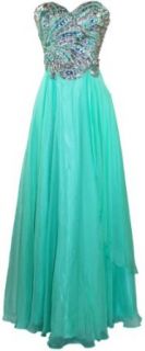 Meier Women's Strapless Rhinestone Bodice Evening Prom Party Formal Dress at  Womens Clothing store