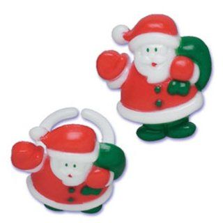 Dress My Cupcake DMC41X 301SET Santa Claus Ring Decorative Cake Topper, Christmas, Red/Green, Case of 144: Kitchen & Dining