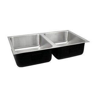 Just UD ADA 1832 A 5.5 DCR ADA Compliant Double Bowl 18 Gauge T 304 Commercial Grade Stainless Steel Undermount Sink    