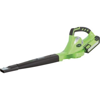 GreenWorks Handheld Blower — 40 Volt Li-Ion, 135 CFM, Model# 24212  Leaf Blowers