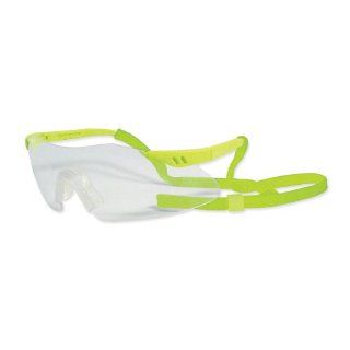 ProWorks EW H304IO High Vis Safety Eyewear with Retainer Cord Indoor/Outdoor Lens and Green Frame Conforms to ANSI Z87 1 pair: Industrial & Scientific