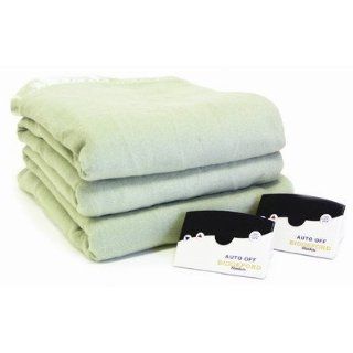 Acrylic Warming Blanket Size: Queen, Color: Sage   Electric Blankets