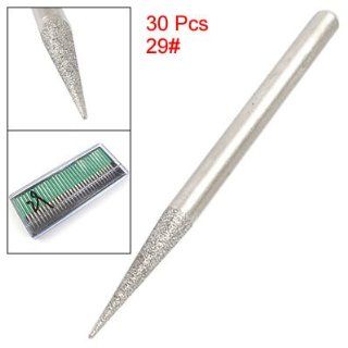 Taper Point Diamond Tip Grinding Burr Bit 30 Pcs   Power Drill Accessories  