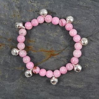 childrens bracelet with beads and bells by nest