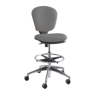 Safco 3442GR Metro Extended Height Swivel/Tilt Chair, 22 33in Seat Height, Gray/Fabric   Swivel Home Desk Chairs
