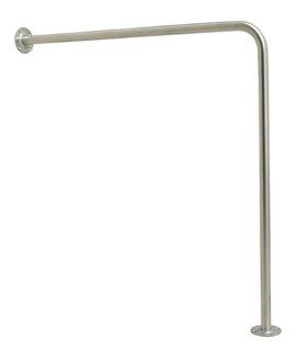 Duro Med Wall to Floor Grab Bar, Silver: Health & Personal Care