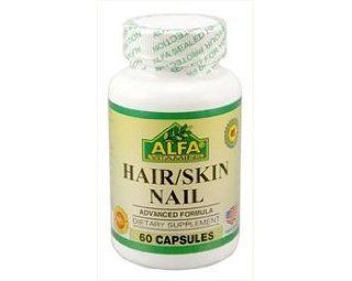 Alfa Vitamins Hair/Skin Nail 60 capsules Antioxidant Antiageing Vitamins: Health & Personal Care