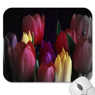 Mousepad   9.25" x 7.75" Designer Mouse Pads   Design: Flowers   Tulips (MPFLT 304): Computers & Accessories